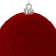 KIT COM 2 PINGENTES BOLA RELEVO COLORFUN XMAS - VERMELHO - Foto 3