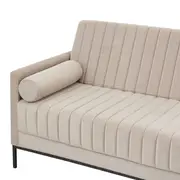 SOFÁ-CAMA 3 LUGARES MARAD - AREIA/PRETO - Foto 12