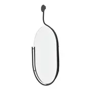 ESPELHO 37 CM X 69 CM HOOK - PRETO - Foto 2