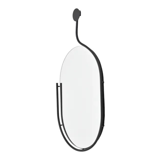 ESPELHO 37 CM X 69 CM HOOK - PRETO - Foto 2