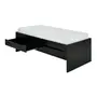 CAMA DE SOLTEIRO ALTA COM 2 GAVETAS 88 CM JOKER - PRETO - Foto 2