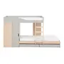 SISTEMA DE QUARTO INTEGRADO COM ESCRIVANINHA E ARMÁRIO YOUNG - NATURAL WASHED/FLANDRES - Foto 1