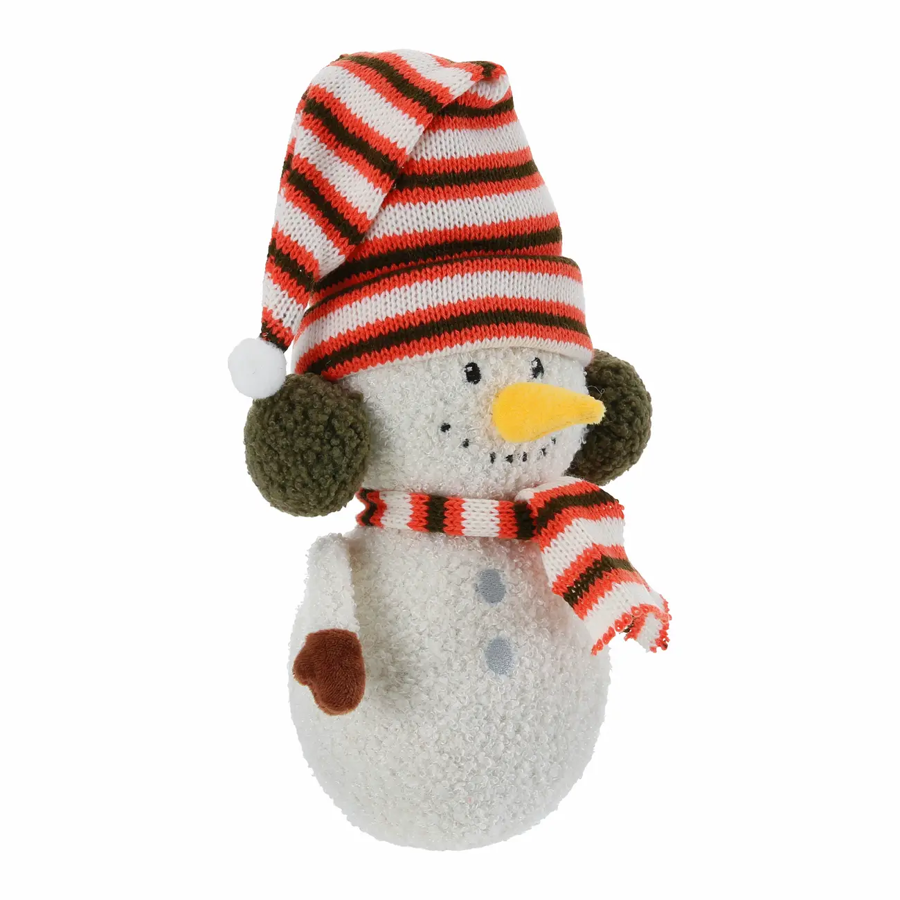 ADORNO BONECO DE NEVE 27 CM SANTA ROCKS - BRANCO/VERMELHO - Foto 3