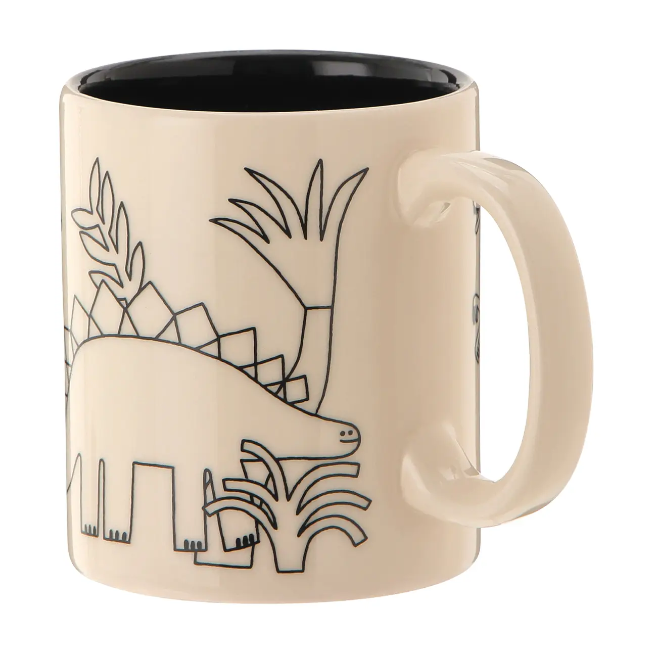 CANECA 300 ML BENTOSSAURO - OFF WHITE/PRETO - Foto 3