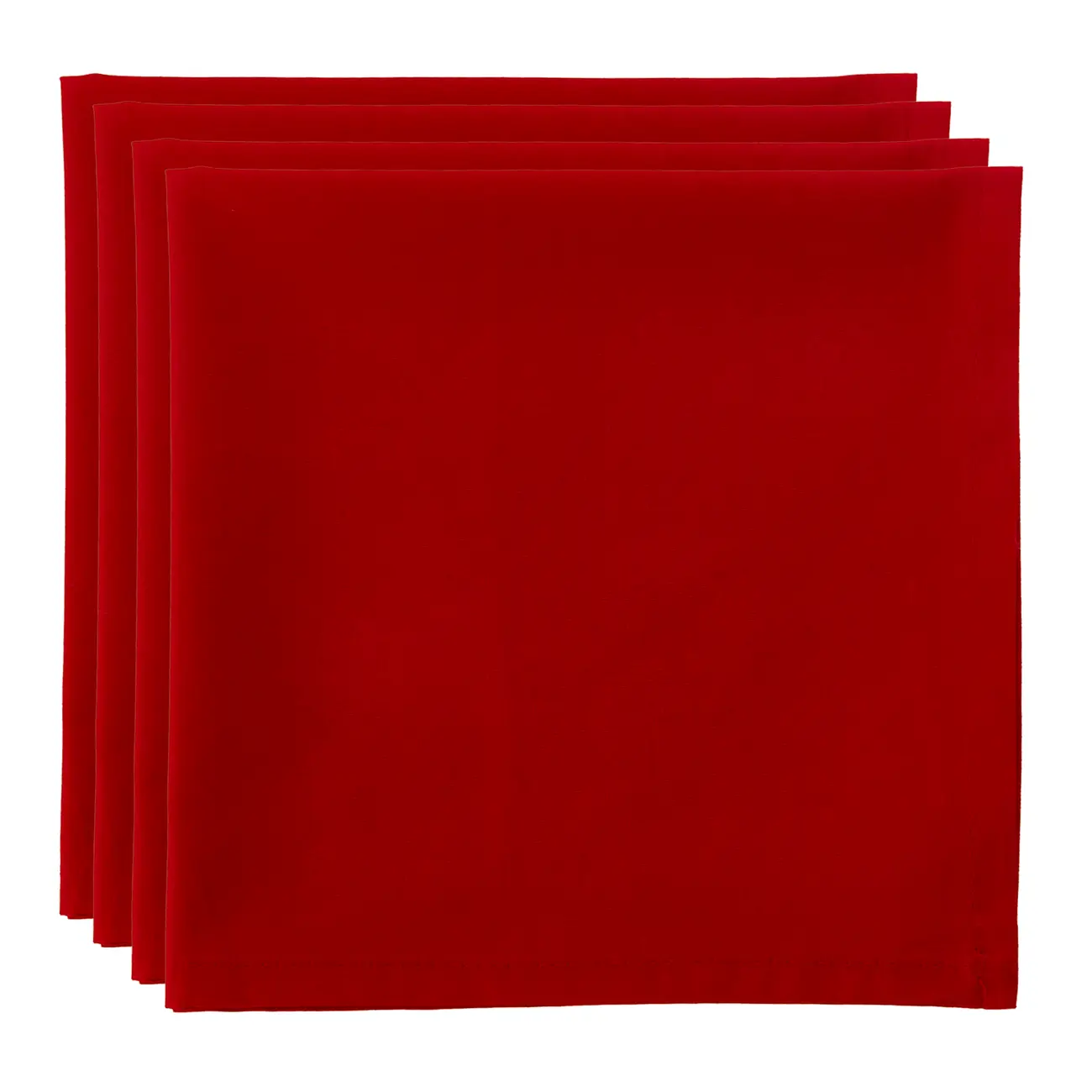 GUARDANAPO DE TECIDO 40 CM X 40 CM CONJUNTO COM 4 SPLENDID - VERMELHO - Foto 1