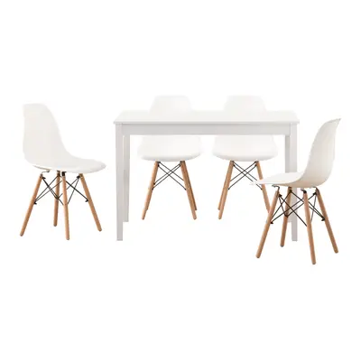 MESA COM 4 CADEIRAS TWO/EASY WOOD