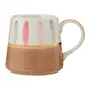 CANECA  325 ML GIO PINCEAU - ARGILA CRUA/BRANCO - Foto 1