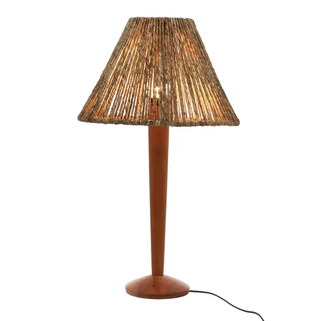 LUMINÁRIA DE MESA MOG C/CUP S MILHUZ - NOZES/FIBRA CLARA - Foto 1