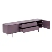 RACK 2 PORTAS/2 GAVETAS 1,80 M X 42 CM THE FOLD - RUBY MOCHA/RUBY MOCHA - Foto 7