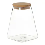 POTE HERMÉTICO 880 ML SINGULAR - BAMBU/INCOLOR - Foto 1