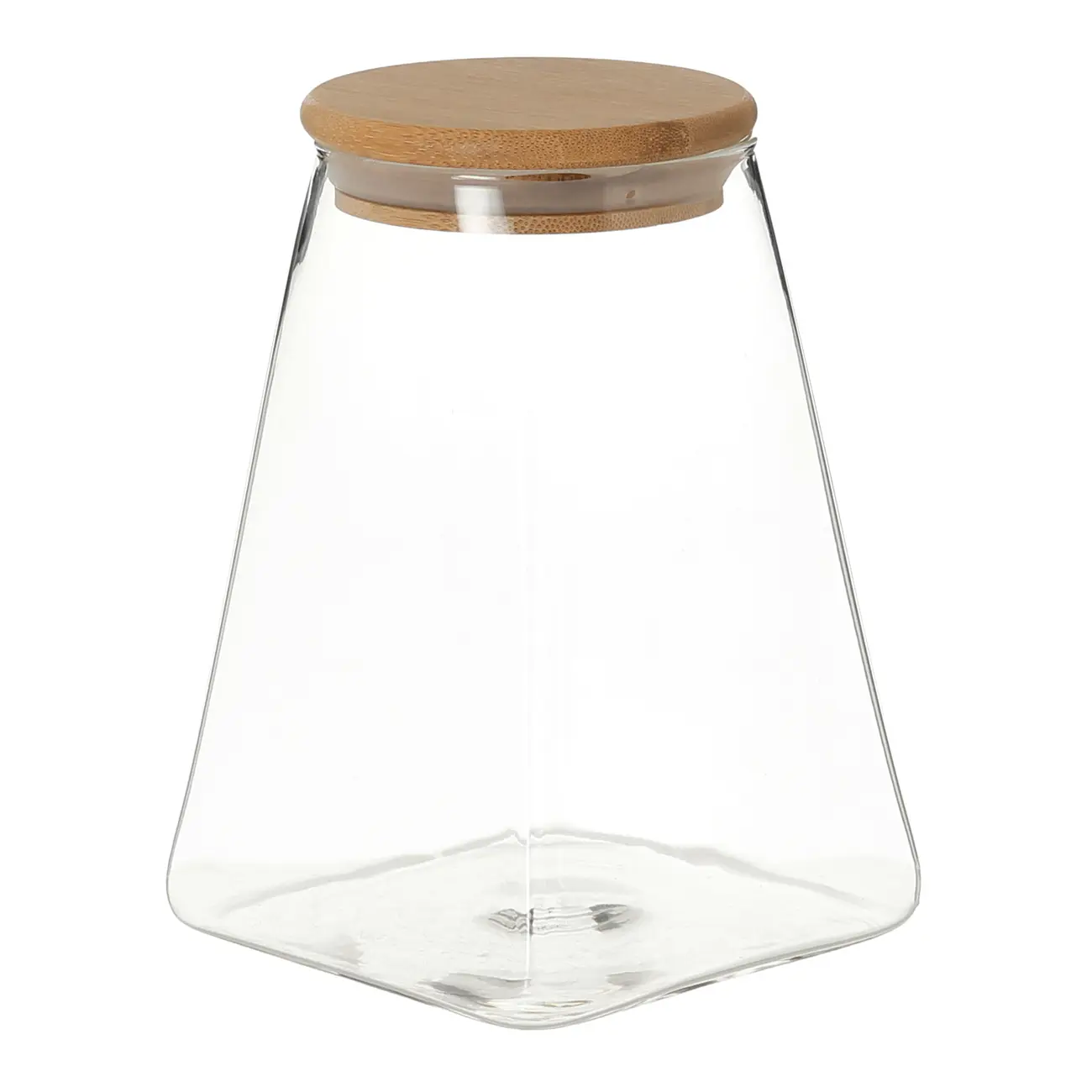 POTE HERMÉTICO 880 ML SINGULAR - BAMBU/INCOLOR - Foto 1
