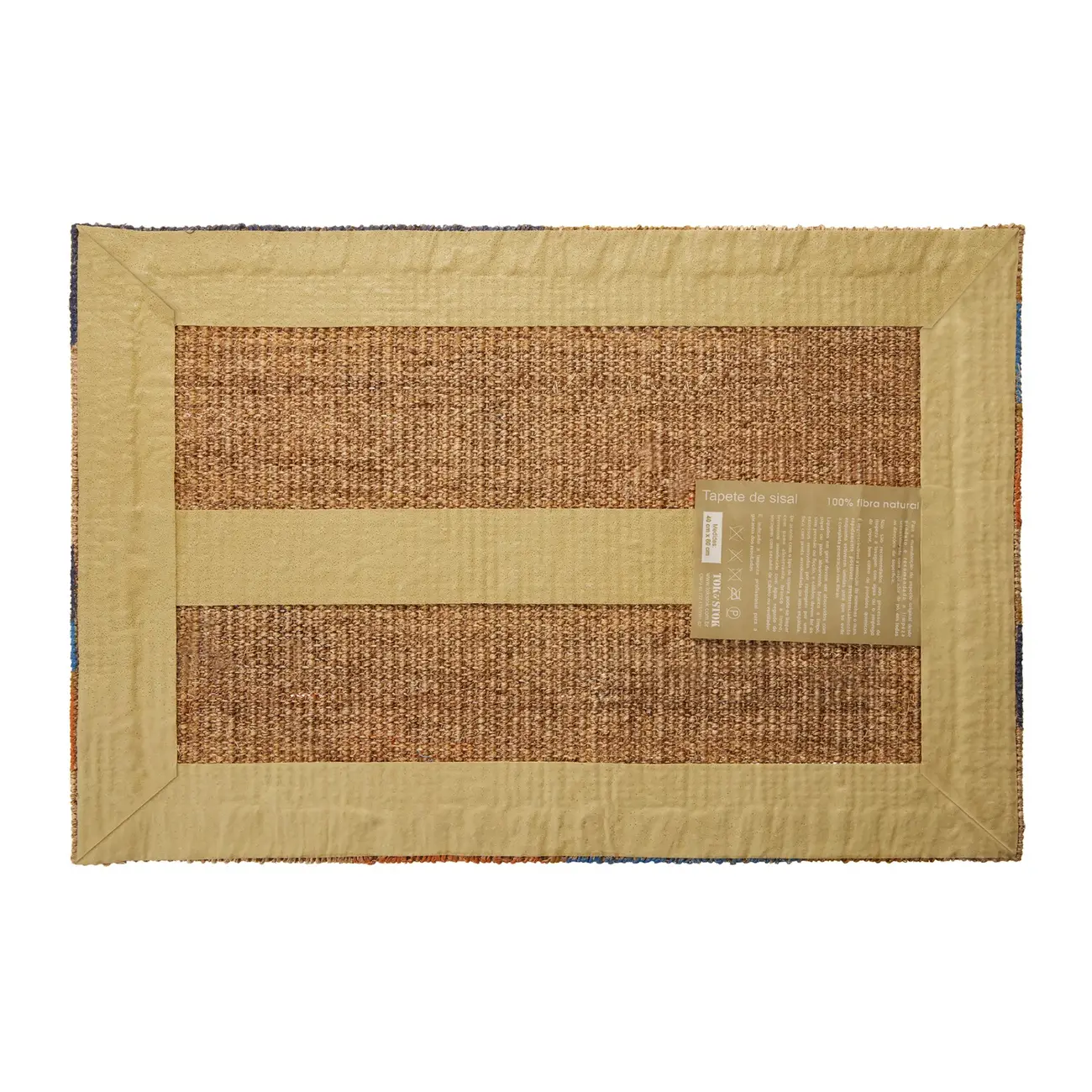CAPACHO 40 CM X 60 CM MULHER PÁSSARO - FIBRA CLARA/MULTICOR - Foto 3