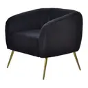 PRETO/OURO - POLTRONA MARGOT