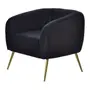 PRETO/OURO - POLTRONA MARGOT