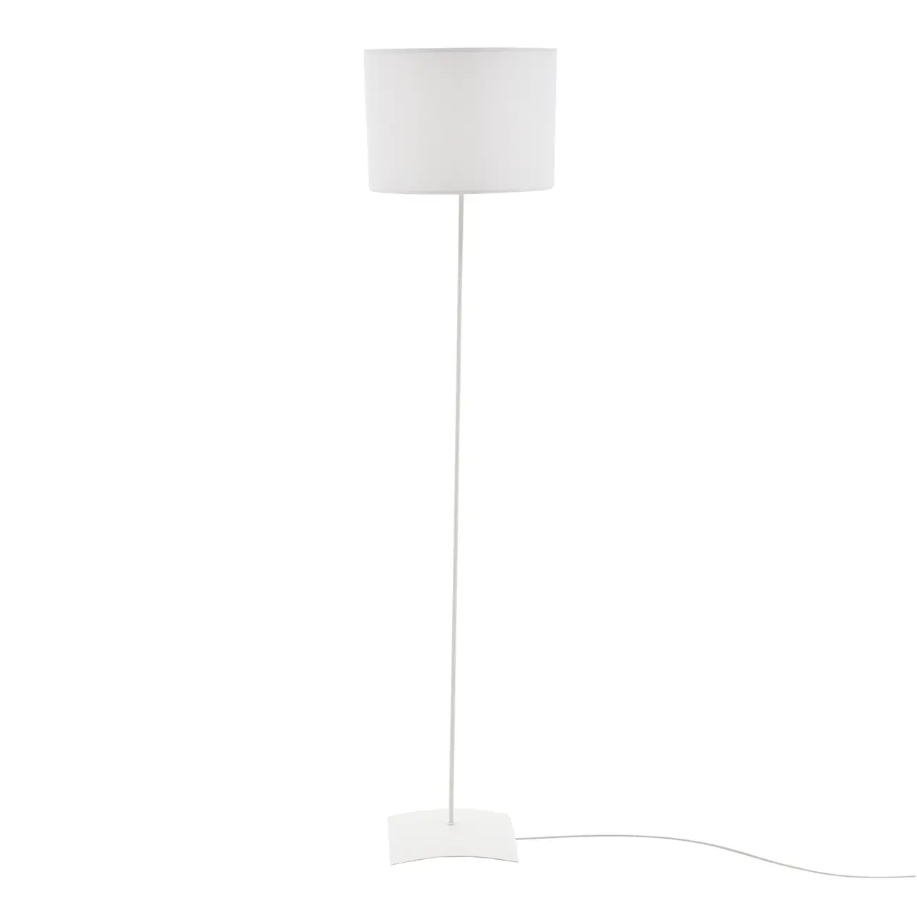 LUMINÁRIA DE CHÃO ALINE C/CÚPULA H - BRANCO PROVENCE/BRANCO - Foto 1