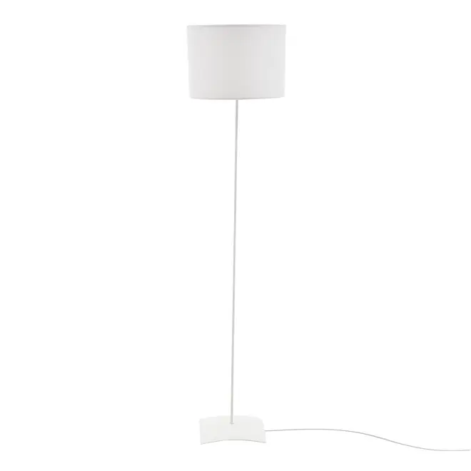 LUMINÁRIA DE CHÃO ALINE C/CÚPULA H - BRANCO PROVENCE/BRANCO - Foto 1