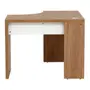 MESA DE CANTO 1,01 M X 1,01 M BOSS - OAK TAMMI/BRANCO - Foto 5