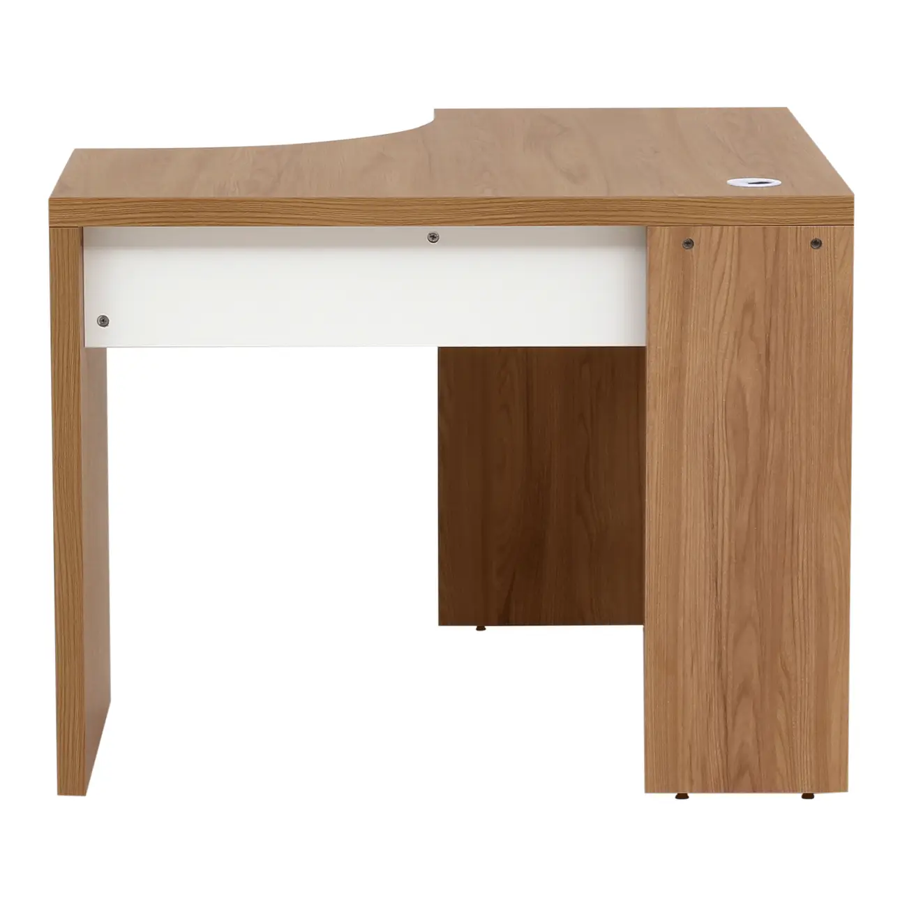 MESA DE CANTO 1,01 M X 1,01 M BOSS - OAK TAMMI/BRANCO - Foto 5