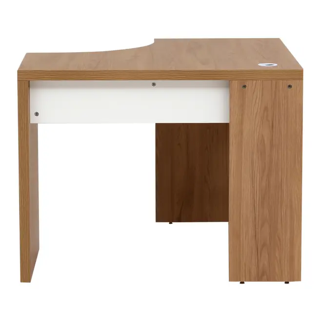 MESA DE CANTO 1,01 M X 1,01 M BOSS - OAK TAMMI/BRANCO - Foto 5