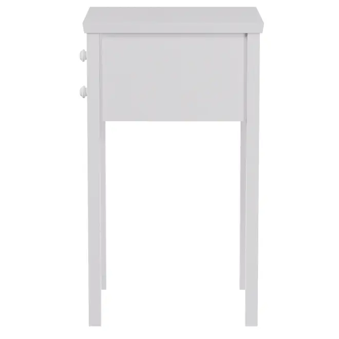 MESA DE CABECEIRA 2 GAVETAS MODEL - BRANCO - Foto 3