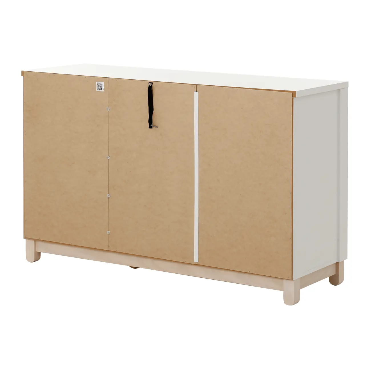 CÔMODA 3 GAVETAS/1 PORTA 1,36 M X 45 CM DULCE - BRANCO/NATURAL WASHED - Foto 6