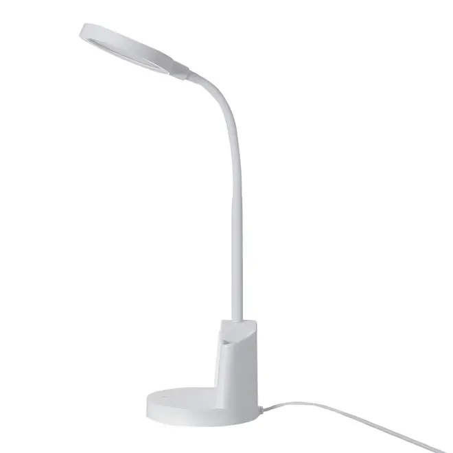 LUMINÁRIA DE MESA LED COM PORTA-CANETAS LE OFFICE - BRANCO - Foto 4