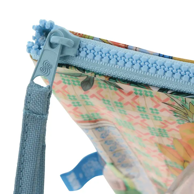 NECESSAIRE CONJUNTO COM 2 PEÇAS SAUDADE TROPICAL - AZUL/MULTICOR - Foto 9