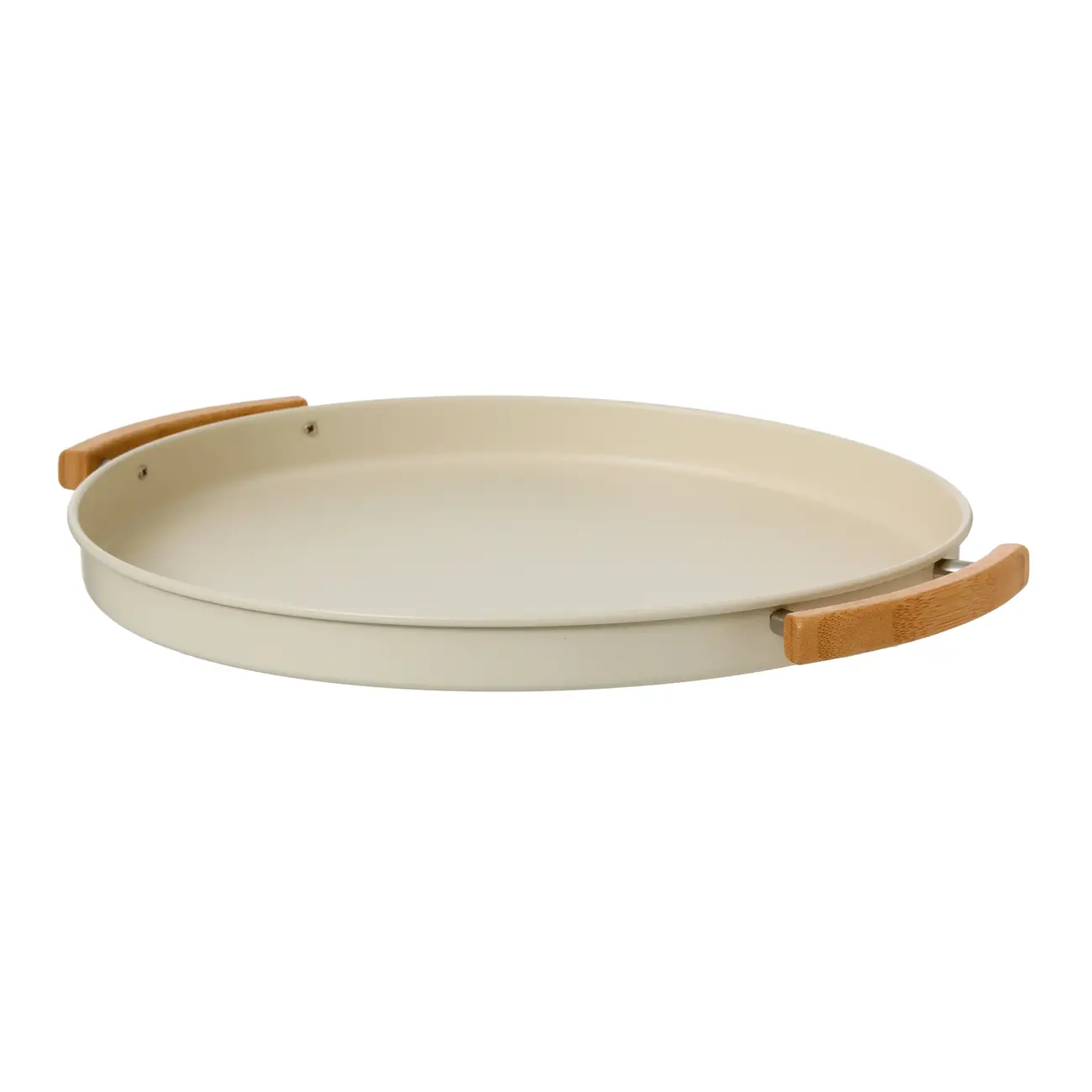 BANDEJA 36 CM MIXED BAMBOO - OFF WHITE/BAMBU - Foto 4