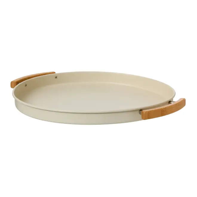 BANDEJA 36 CM MIXED BAMBOO - OFF WHITE/BAMBU - Foto 4