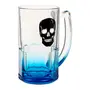 CANECA CERVEJA 340 ML CAVEIRA - INCOLOR/AZUL - Foto 3