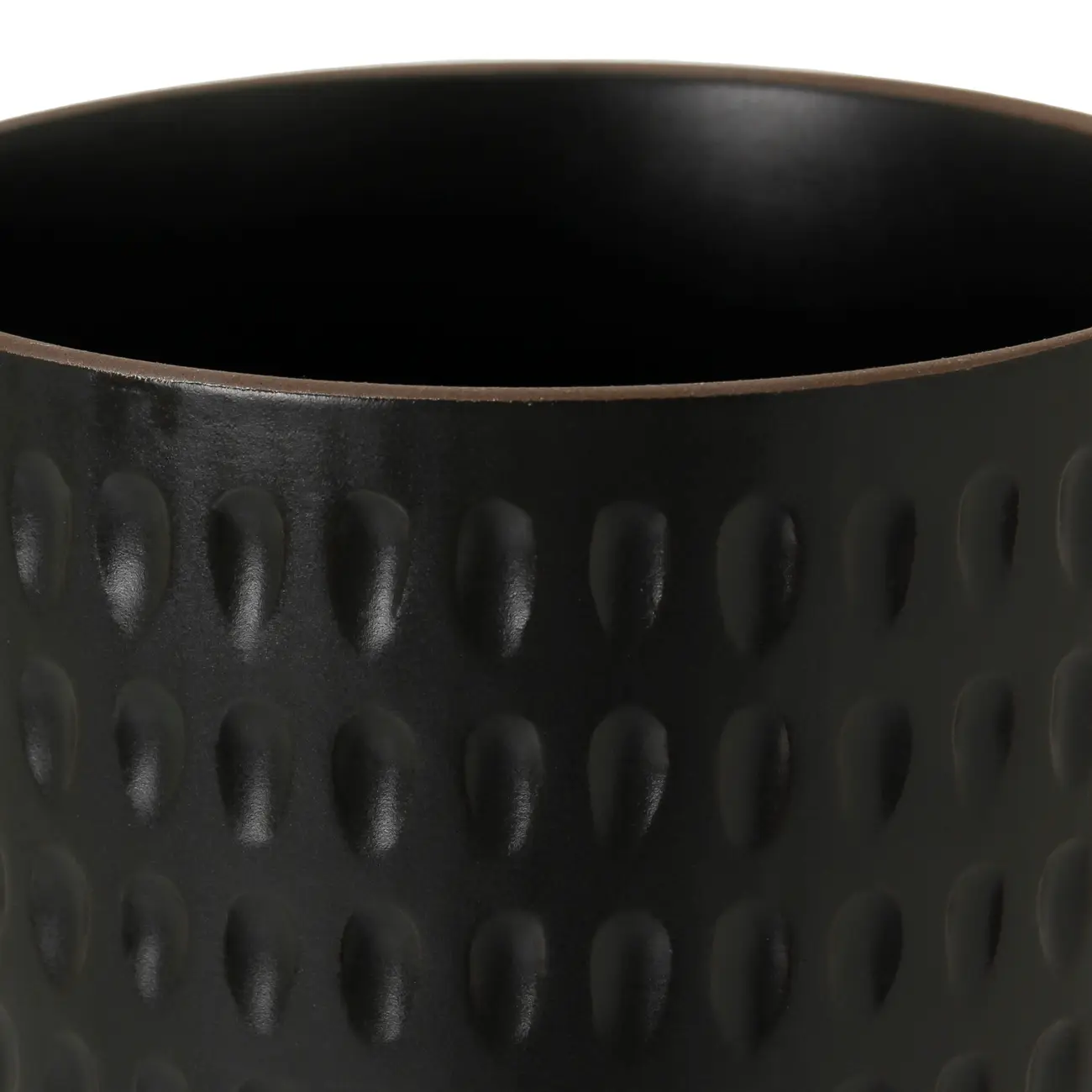 CACHEPÔ 15 CM NYORI - PRETO FOSCO - Foto 3