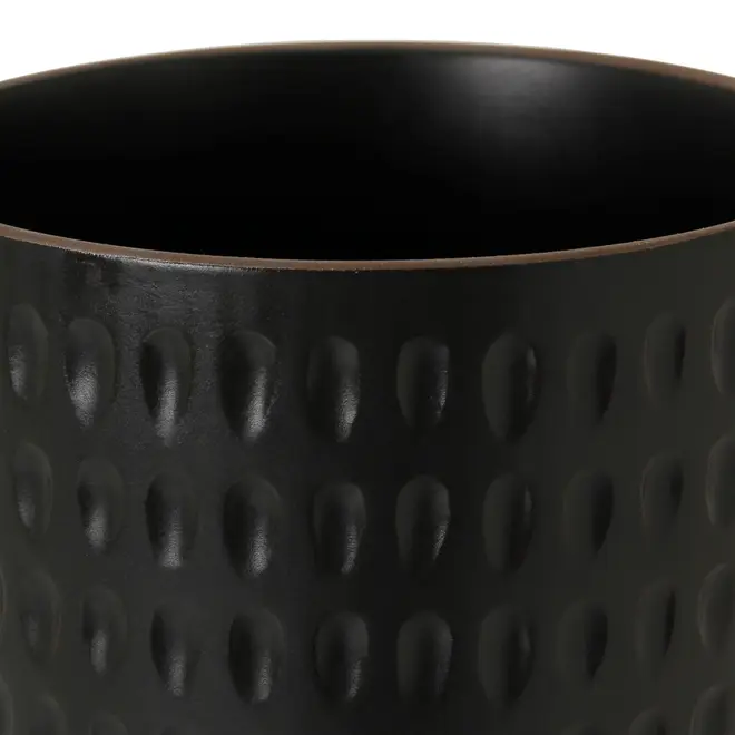 CACHEPÔ 15 CM NYORI - PRETO FOSCO - Foto 3