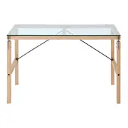 MESA DE ESCRITÓRIO 1,20 M X 60 CM PONTES - OAK FEEL/GRAFITE SATIN - Foto 2
