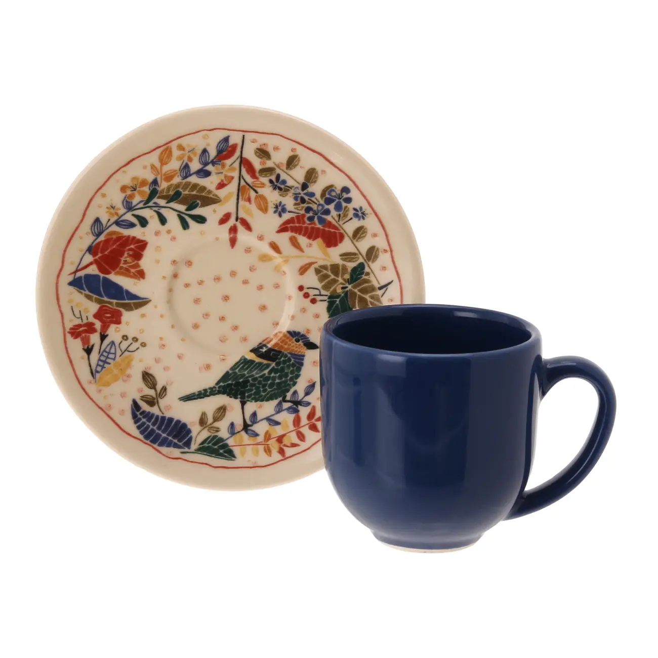 XÍCARA CAFÉ 70 ML BEM QUE TE VI - MULTICOR/AZUL - Foto 1