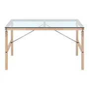 MESA 1,30 M X 75 CM PONTES - OAK FEEL/GRAFITE SATIN - Foto 5