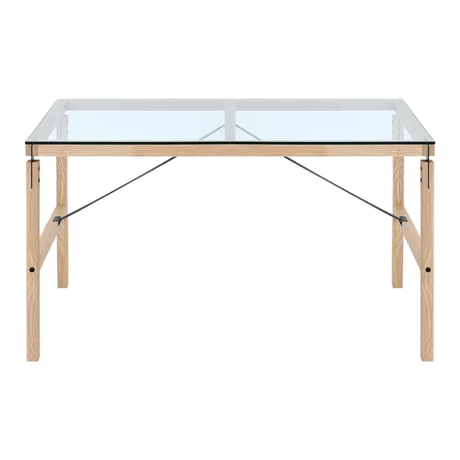 MESA 1,30 M X 75 CM PONTES - OAK FEEL/GRAFITE SATIN - Foto 5
