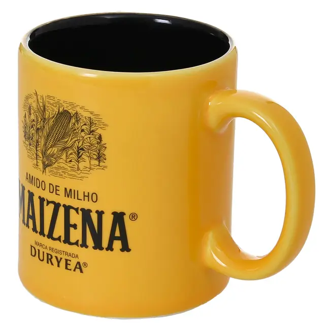 CANECA 300 ML MAIZENA - AMARELO/PRETO - Foto 3