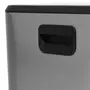 LIXEIRA COM PEDAL 30 L LEXING - INOX/PRETO - Foto 9