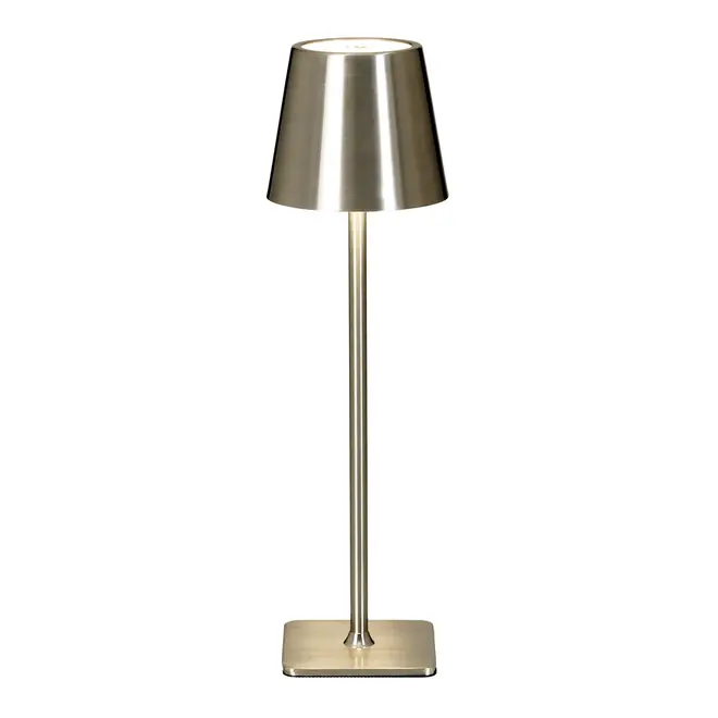 LUMINÁRIA DE MESA LED RECARREGÁVEL KROM - INOX - Foto 5