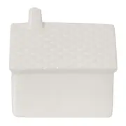 ADORNO CASA DOURADA 8 CM CELEBRATION - OFF WHITE/OURO - Foto 8