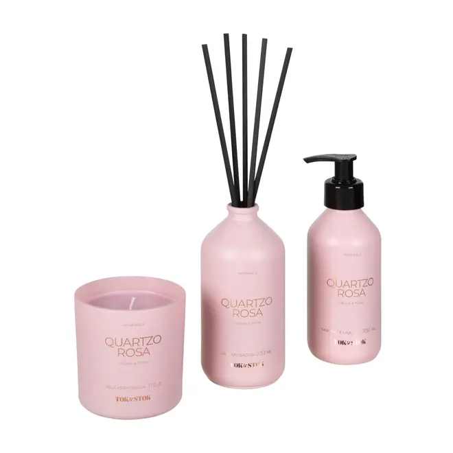 AROMATIZADOR FRÉSIA E PERA 220 ML MINERALS - QUARTZO ROSA/PRETO - Foto 25
