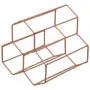 PORTA-GARRAFAS PARA 3 STRUCTURE HEX - COBRE - Foto 1