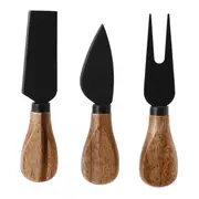 KIT UTENSÍLIOS PARA QUEIJO ACÁCIA FORJ - ACÁCIA/PRETO - Foto 3