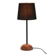 LUMINÁRIA DE MESA PILAR C/CUP B - NOZES/PRETO - Foto 1