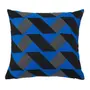 CAPA PARA ALMOFADA 45 CM X 45 CM GEO FORMS - AZUL COBALTO/KONKRET - Foto 1
