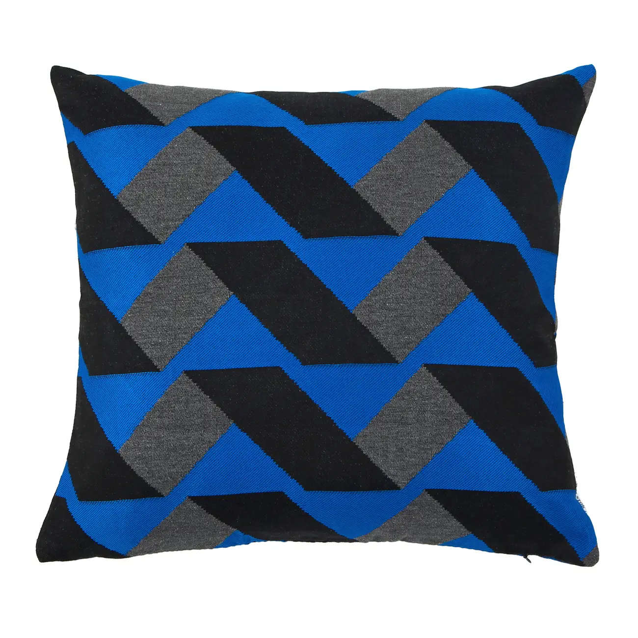 CAPA PARA ALMOFADA 45 CM X 45 CM GEO FORMS - AZUL COBALTO/KONKRET - Foto 1