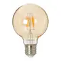 LÂMPADA LED FILAMENTO VINTAGE G80 4W 2200K E27 127/220V - AMARELO - Foto 1