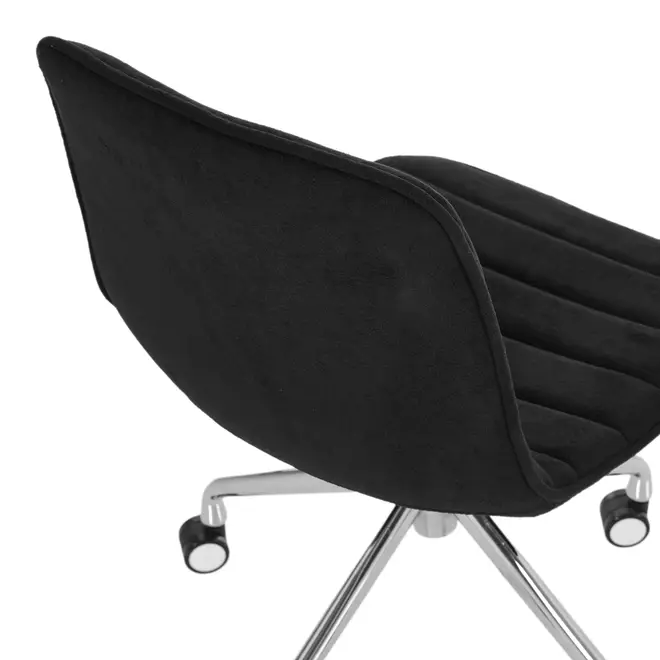 CADEIRA HOME OFFICE CONFIDENT - CROMADO/PRETO - Foto 6