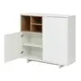 ARMÁRIO PARA ESCRITÓRIO MÉDIO 2 PORTAS ALETA - BRANCO/OAK TAMMI - Foto 6