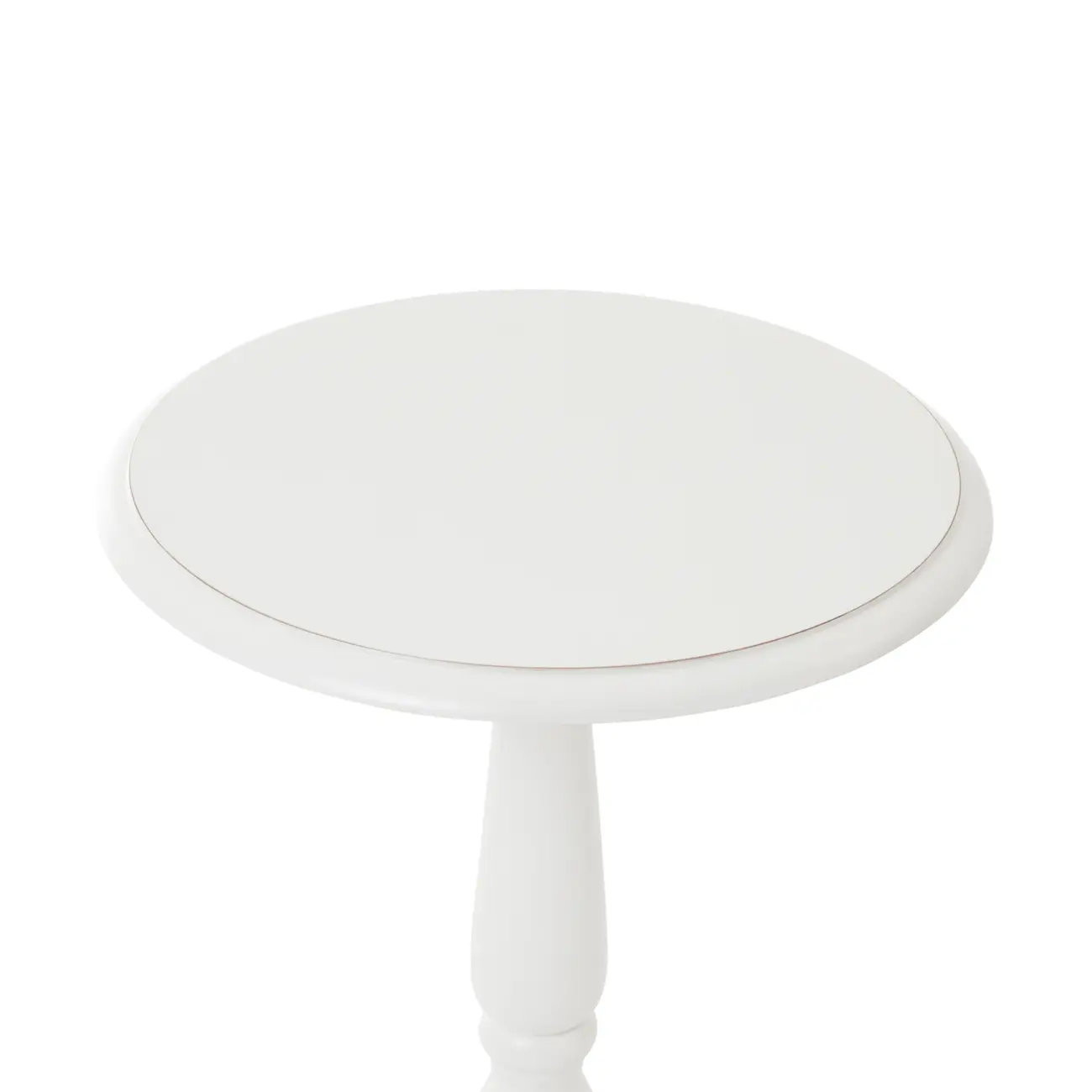 MESA LATERAL REDONDA 45 CM PILLIER - BRANCO PROVENCE - Foto 5